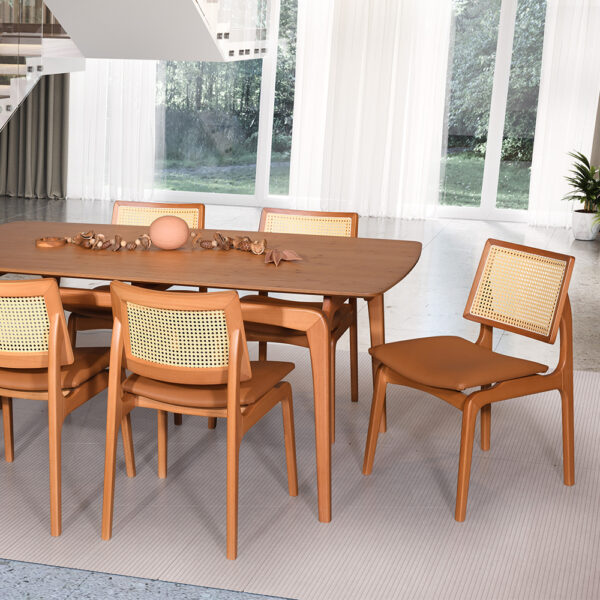 SILLA DE MADERA AMSTERDAM REFINATTO ALMENDRA | V45