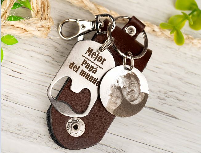 Llavero personalizado Mejor papá del mundo L007