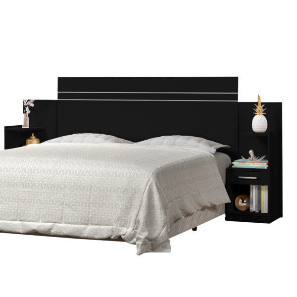 CABECERA MOANA 1.40|1.60 J&A NEGRO|NEGRO NATURE