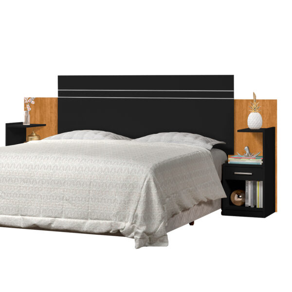 CABECERA MOANA 1.40|1.60 J&A NEGRO|NEGRO NATURE