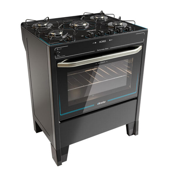 COCINA 5 HORNALLAS HORUS ABBATEC NEGRO
