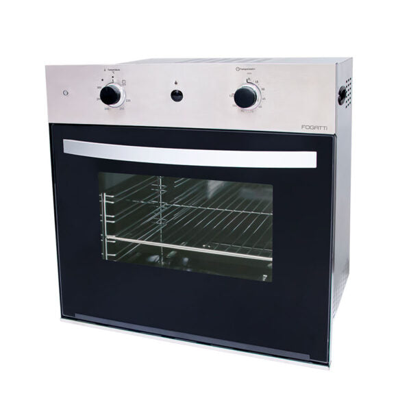 HORNO DE EMPOTRAR G57 57L A GAS CON GRILL INOX FOGATTI GRIS