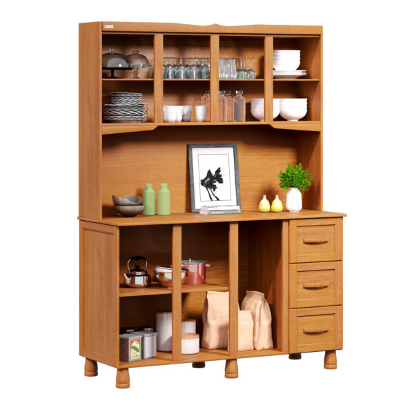 KIT COCINA 7 PUERTAS 3 CAJONES PEROLA TOZETTO CARVALLO ACETINADO