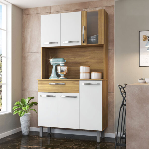 KIT COCINA 6 PUERTAS 1 CAJÓN PARIS FIORELLO FREIJO|BLANCO