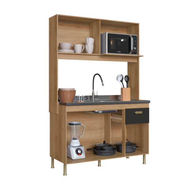 KIT COCINA 4 PUERTAS VENETO 6181.1 INDÃKES CASTANI|PLOMO