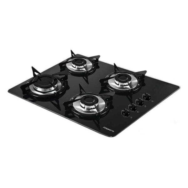 COOKTOP 4 HORNALLAS V400 FOGATTI NEGRO