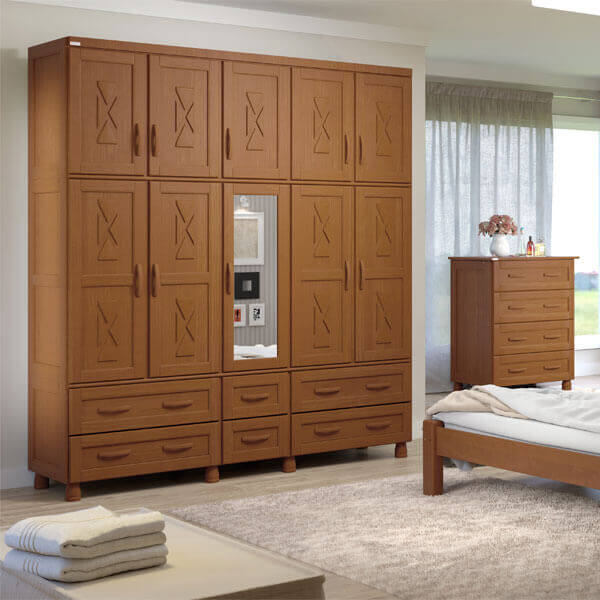 ROPERO 10 PUERTAS 6 CAJONES CARIBE TOZETTO CARVALLO