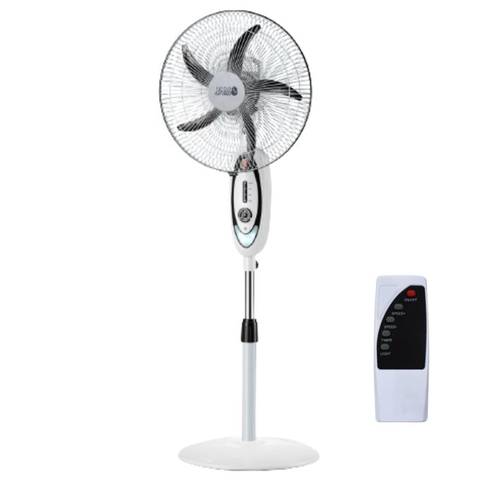 VENTILADOR DE PIE JAM A BATERIA Y ELÉCTRICO 16" C/ CONTROL REMOTO