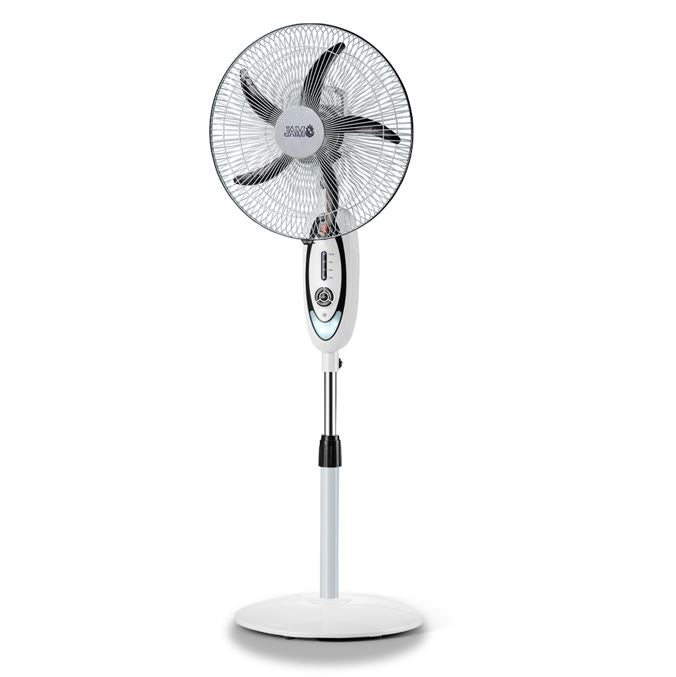 VENTILADOR DE PIE JAM A BATERIA Y ELÉCTRICO 16" C/ CONTROL REMOTO