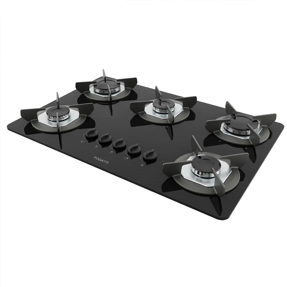 COOKTOP 5 HORNALLAS SAFE FOGATTI NEGRO