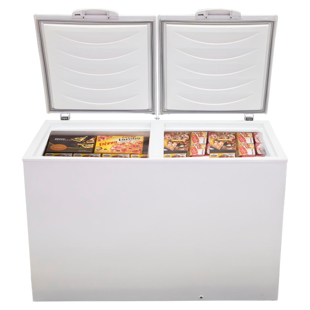 FREEZER GELOPAR TAPA CIEGA GHBS-410 COLOR BLANCO/