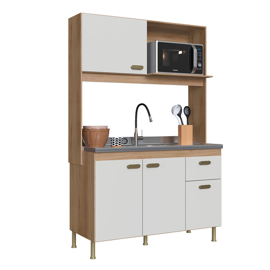 KIT COCINA 1220 4 PUERTAS 1 CAJON VENETO 6181.1 INDÉKES CASTANI | OFF WHITE