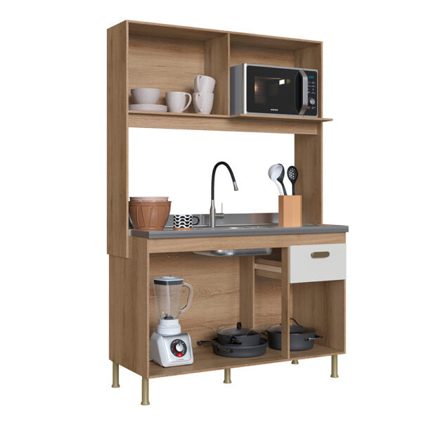 KIT COCINA 1220 4 PUERTAS 1 CAJON VENETO 6181.1 INDÉKES CASTANI | OFF WHITE