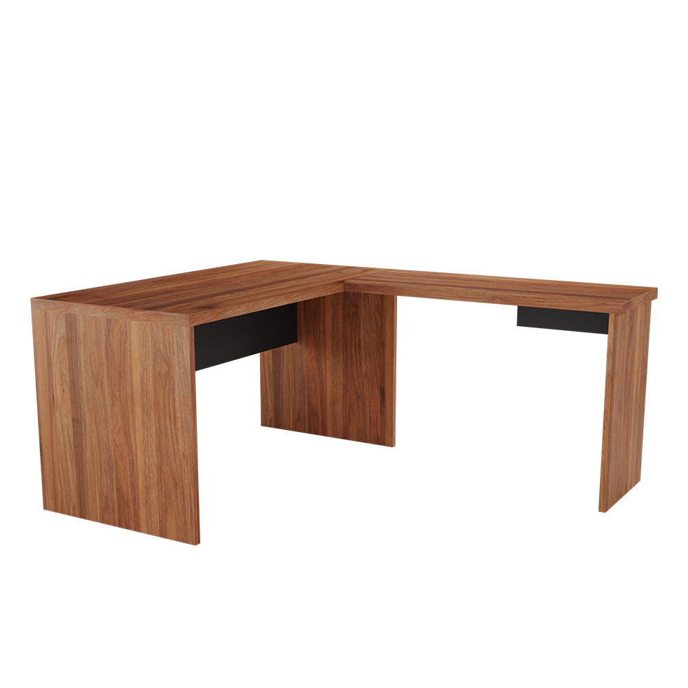 CONJUNTO DE MESA 137X171 CORPORATIVO 25.200.0 40MM LADO DERECHO GIOBEL NOCE | NEGRO