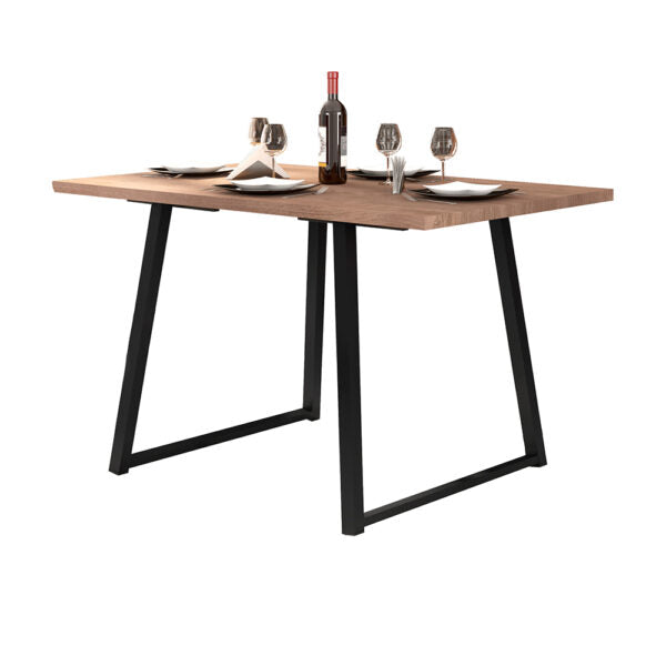 CONJUNTO COMEDOR 1360 ATLANTA 4 SILLAS KIEV FABONE NEGRO | MADERA | NEGRO