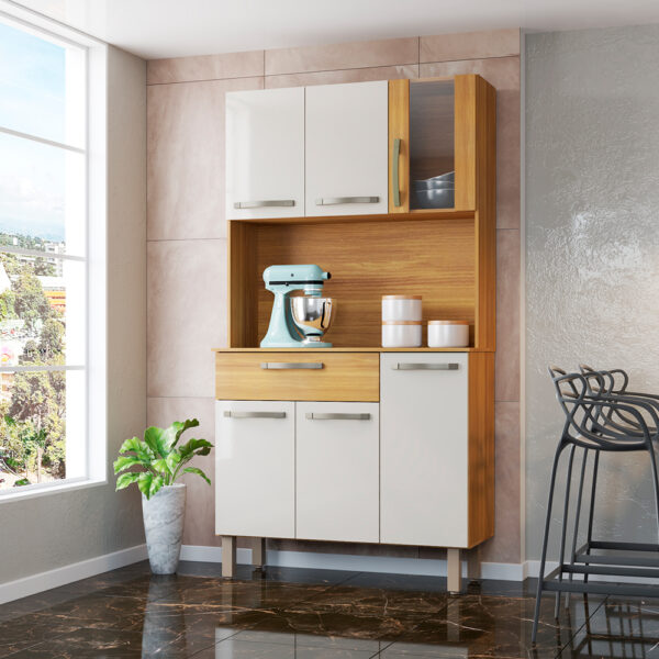 KIT COCINA 920 6 PUERTAS 1 CAJÓN PARIS FIORELLO FREIJO | OFF WHITE