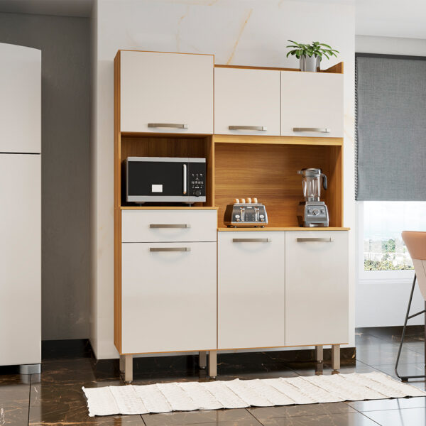 KIT COCINA 1325 6 PUERTAS 1 CAJÓN HAVAI FIORELLO FREIJO | OFF WHITE