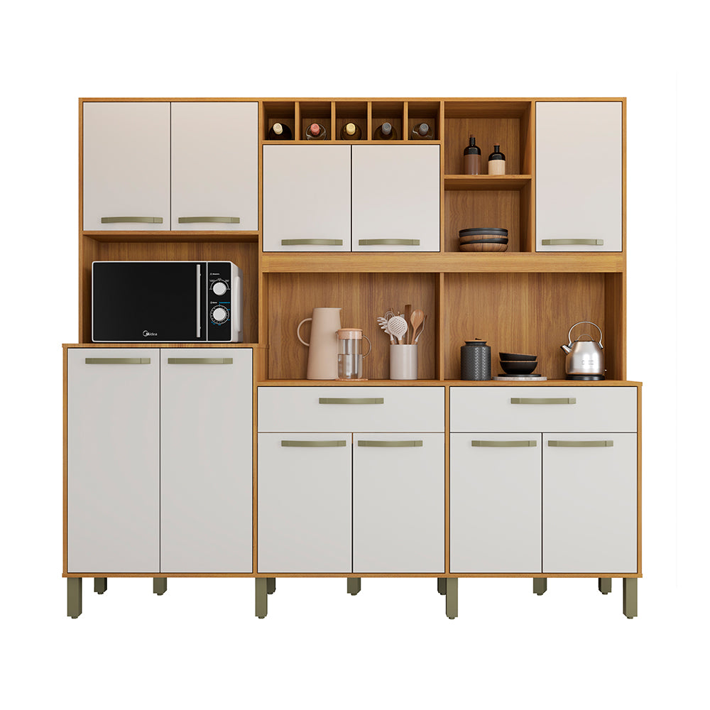 KIT COCINA 2175 11 PUERTAS 2 CAJONES 2.20 MILANO FIORELLO FREIJO | OFF WHITE