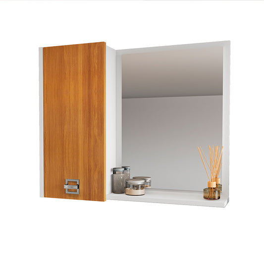 ESTANTE DE PARED PARA BAÑO 570 EUFORIA FIORELLO BLANCO | FREIJO