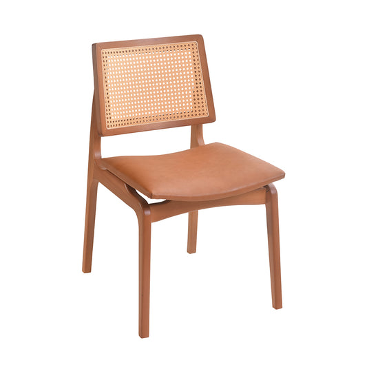 SILLA DE MADERA AMSTERDAM REFINATTO ALMENDRA | V45