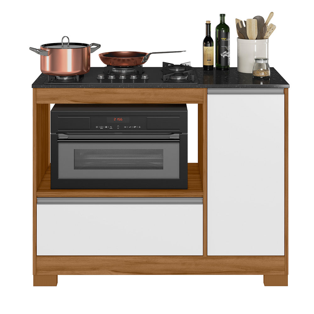 BALCON COOKTOP 1110 1 PUERTA 1 CAJÓN TAMPO CORTADO NT3050 NOTAVEL FREIJO TREND | BLANCO NEW | GRANITO