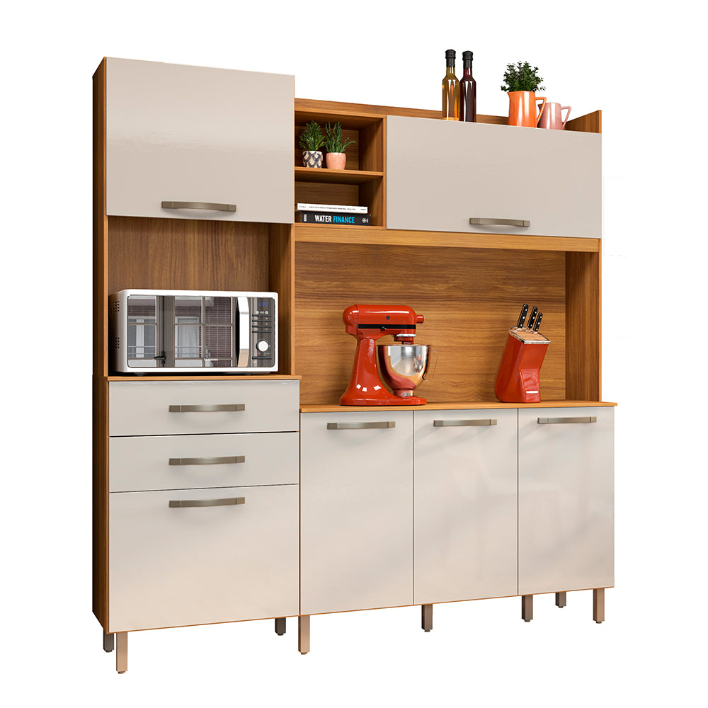 KIT COCINA 1780 6 PUERTAS 2 CAJONES MALIBU FIORELLO FREIJO | OFF WHITE