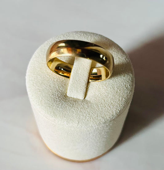 M17 Anillo de acero dorado 8mm
