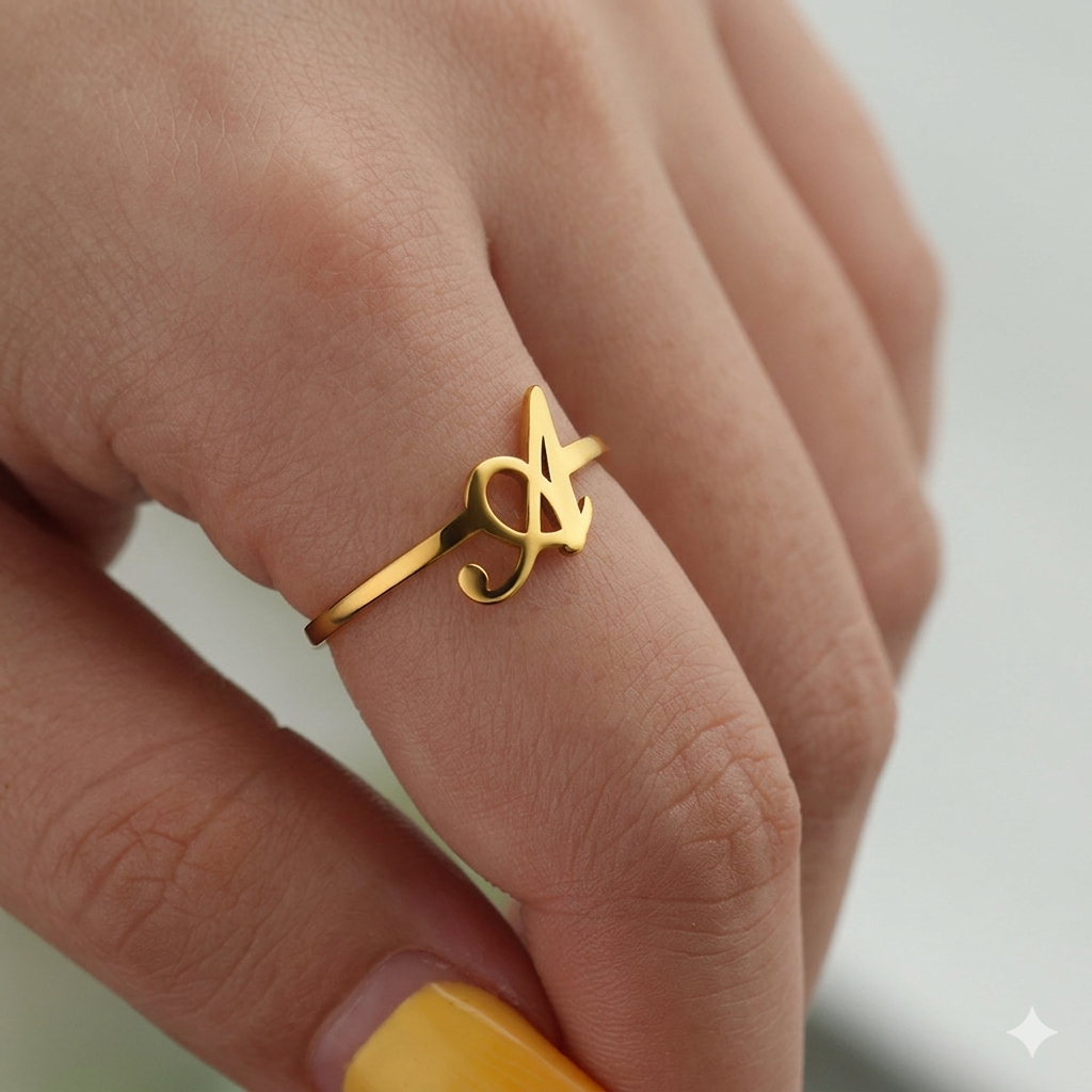M24 Anillo de acero con inicial