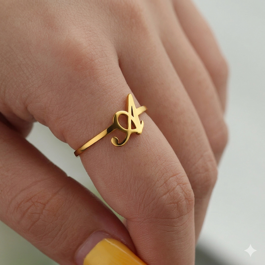 M24 Anillo de acero con inicial