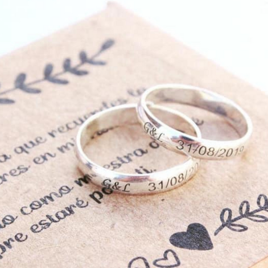 Anillos de plata personalizado Nile