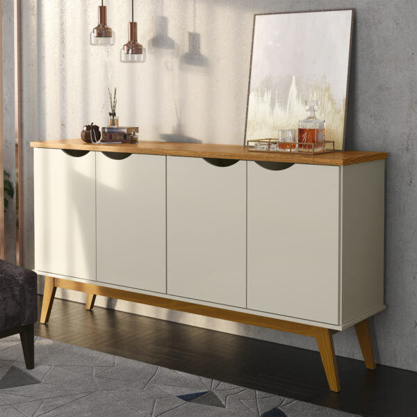 BUFFET 4 PUERTAS PRISM PATRIMAR OFF WHITE|CUMARU