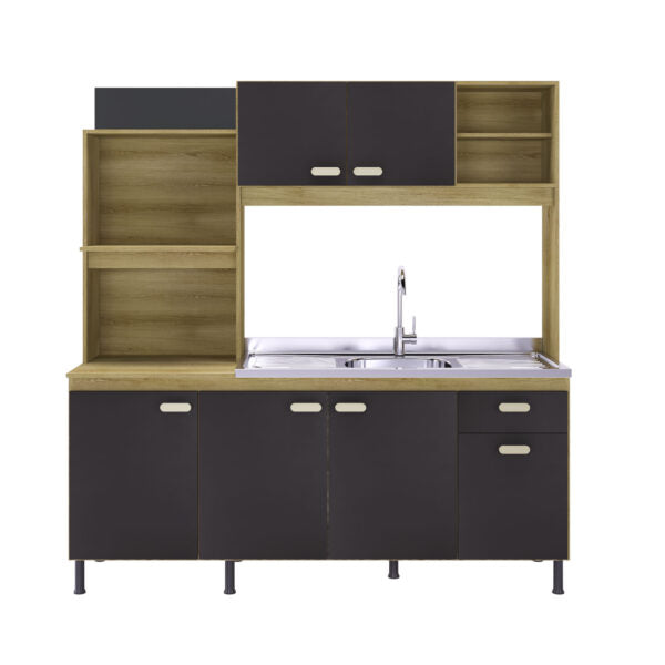 KIT COCINA 5 PUERTAS SEVILHA 182 INDÃKES CASTANI|PLOMO