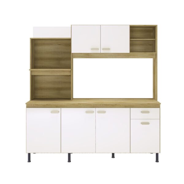 KIT COCINA 5 PUERTAS SEVILHA 182 INDÃKES CASTANI|OFF WHITE