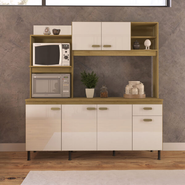 KIT COCINA 5 PUERTAS SEVILHA 182 INDÃKES CASTANI|OFF WHITE