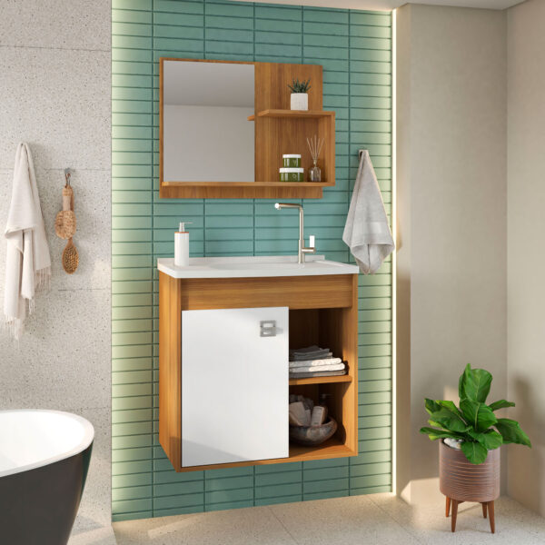 KIT DE BAÑO VERONA FIORELLO FREIJO|BLANCO