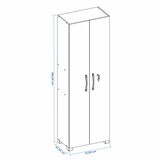 MULTIUSO 2 PUERTAS CON LLAVE NT4020 NOTAVEL FREIJO TREND|OFF WHITE