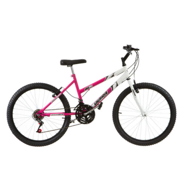 BICICLETA ARO 24 FEMENINA ULTRA BIKES ROSA | BLANCO