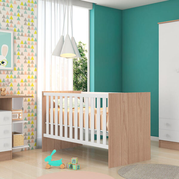 CUNA MINI-CAMA 1344|100 QMOVI CARVALLO|BLANCO